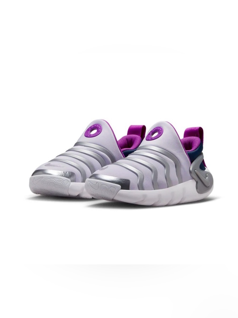 Nike PS) Nike Dynamo Go 'Violet Frost Metallic Silver'.